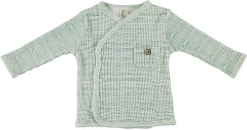 B.E.S.S baby gestreepte longsleeve groen/wit