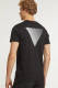 Purewhite T-shirt met backprint black