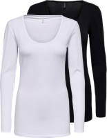 Only longsleeve ONLLIVELOVE zwart