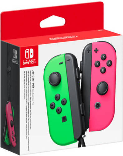 Nintendo Switch set 2 Joy-Con controllers groen/roze