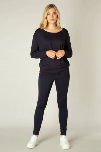 Base Level by Yest basic longsleeve Yolanda donkerblauw
