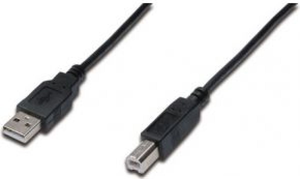 Assmann Electronic AK-300102-030-S 3m USB A USB B Zwart USB-kabel