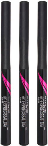 Maybelline New York Hyper Precise Liquid Pen eyeliner - 3 stuks multiverpakking