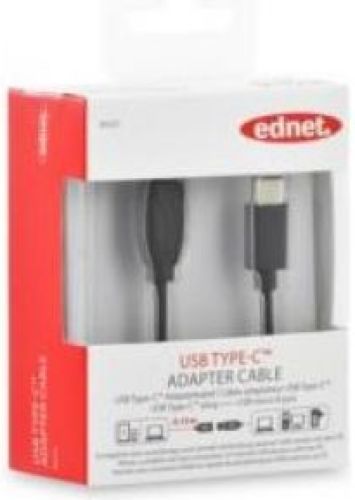 Assmann Ednet USB C / micro B 0.1m USB C Micro-USB B Zwart USB-kabel