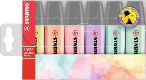 Stabilo Markeerstift - BOSS ORIGINAL Pastel - Etui Met 6 Pastel Kleuren