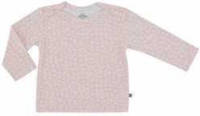Born by Kiddo United newborn baby longsleeve met biologisch katoen roze/wit