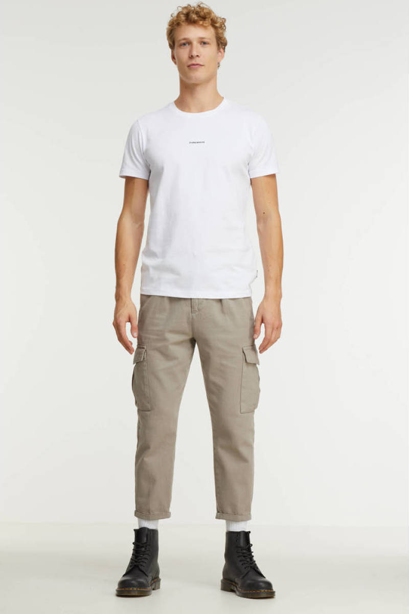 Purewhite T-shirt met logo white