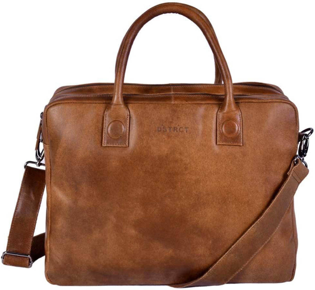 DSTRCT 15.6 inch laptoptas Fletcher Street cognac