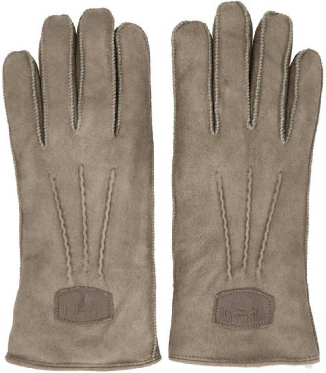 Warmbat Australia suède handschoenen taupe