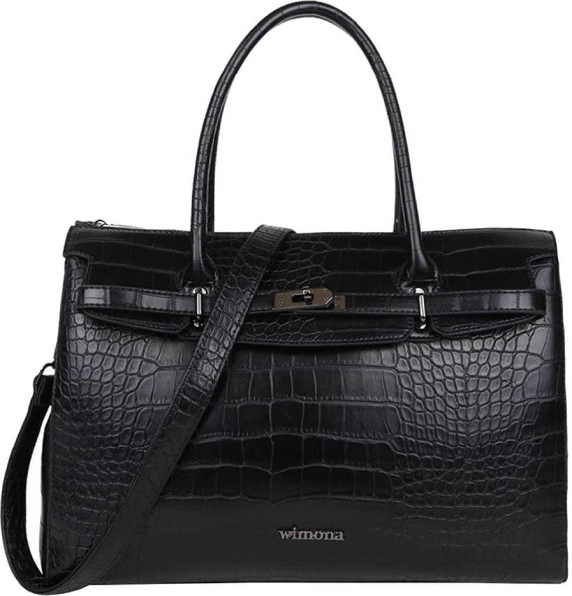 Wimona 15 inch laptoptas Sofia zwart