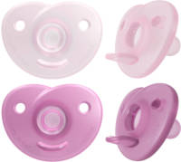 Philips Avent fopspeen SCF099/22 CURVED SOOTHIE GIRL 0-6M (set van 2)