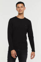Tommy hilfiger longsleeve met biologisch katoen black