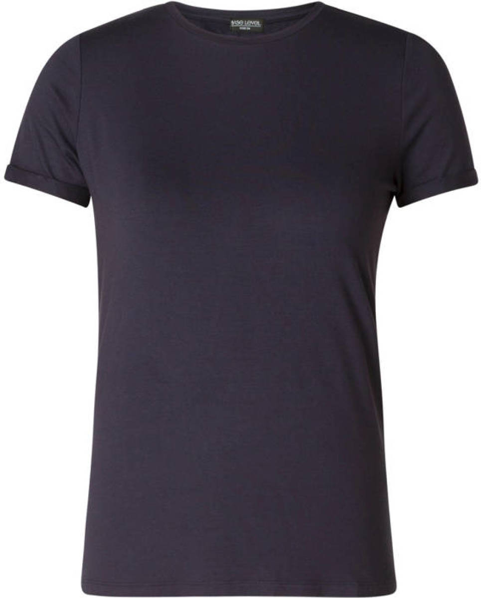 Base Level by Yest basic T-shirt Yalba donkerblauw