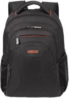 American Tourister 14.1 inch laptop rugzak At Work zwart/oranje