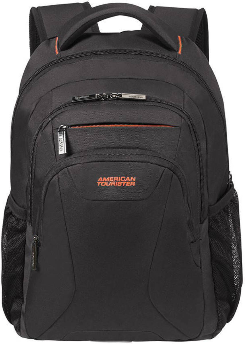 American Tourister 14.1 inch laptop rugzak At Work zwart/oranje