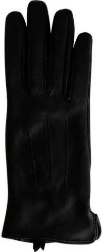 PIECES leren handschoenen PCNELLIE zwart