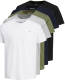 Jack & Jones T-shirt JORJXJ (set van 5) wit/grijs/groen/blauw/zwart