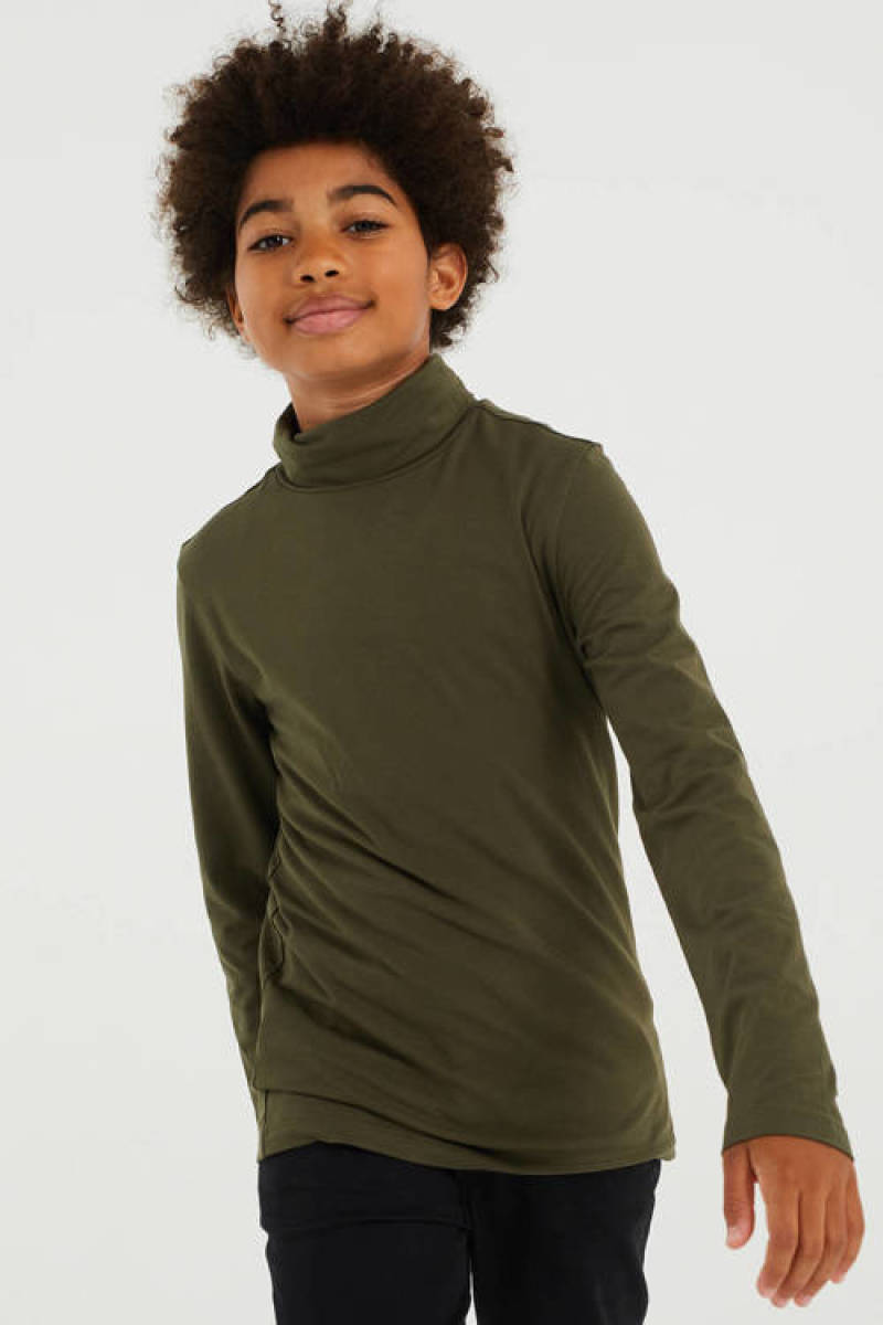 WE Fashion longsleeve kakigroen