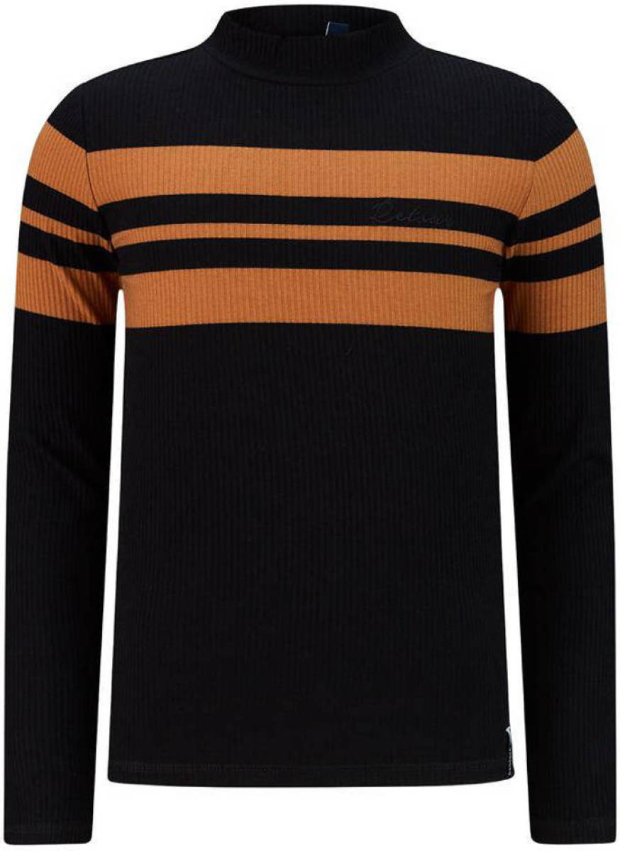 Retour Denim longsleeve Abadou zwart/karamel