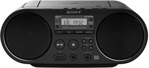 Sony ZSPS55B CED radio + CD speler zwart