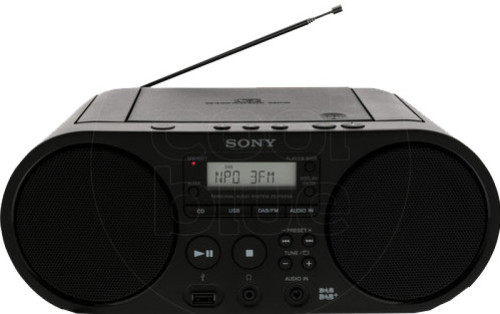 Sony ZSPS55B CED radio + CD speler zwart