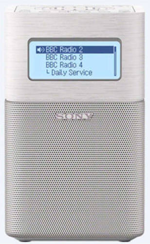 Sony XDRV1BTDB.EU8 draagbare DAB/DAB+ wekkerradio wit
