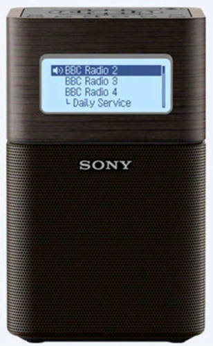 Sony XDRV1BTDB.EU8 draagbare DAB/DAB+ wekkerradio zwart