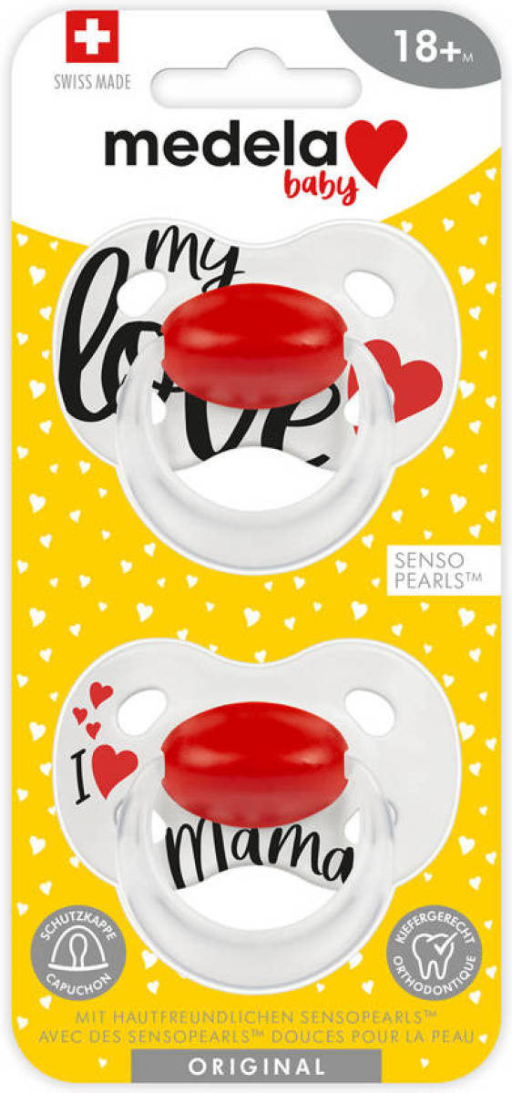 Medela Baby fopspeen Original 18+ Signature Love/Mama(2 stuks)