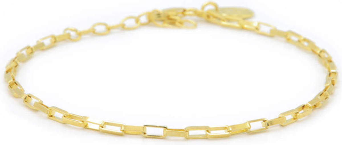KARMA Jewelry verguld zilveren armband Solid Square