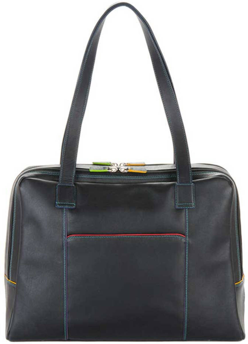 Mywalit 15 inch leren laptoptas Office Collection zwart