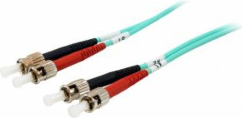 Equip ST/ST 50/125Î¼m 10m 10m ST ST Turkoois Glasvezel kabel