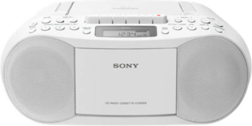 Sony CFDS70W boombox met radio wit