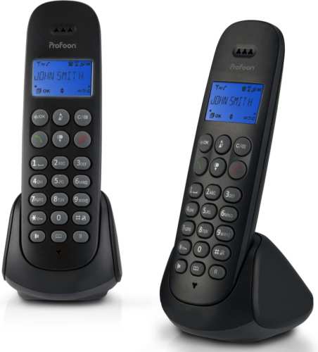 Profoon DECT-telefoon 2 st PDX-320 zwart