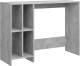 VidaXL Bureau 102,5x35x75 cm spaanplaat betongrijs