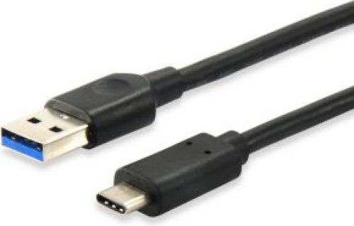 Equip 128343 0.25m USB C USB A Mannelijk Mannelijk Zwart USB-kabel