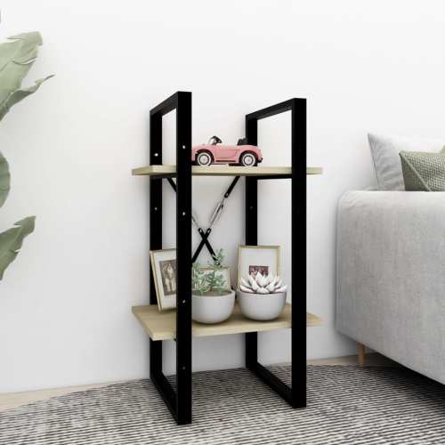VidaXL Boekenkast met 2 schappen 40x30x70 cm spaanplaat sonoma eiken