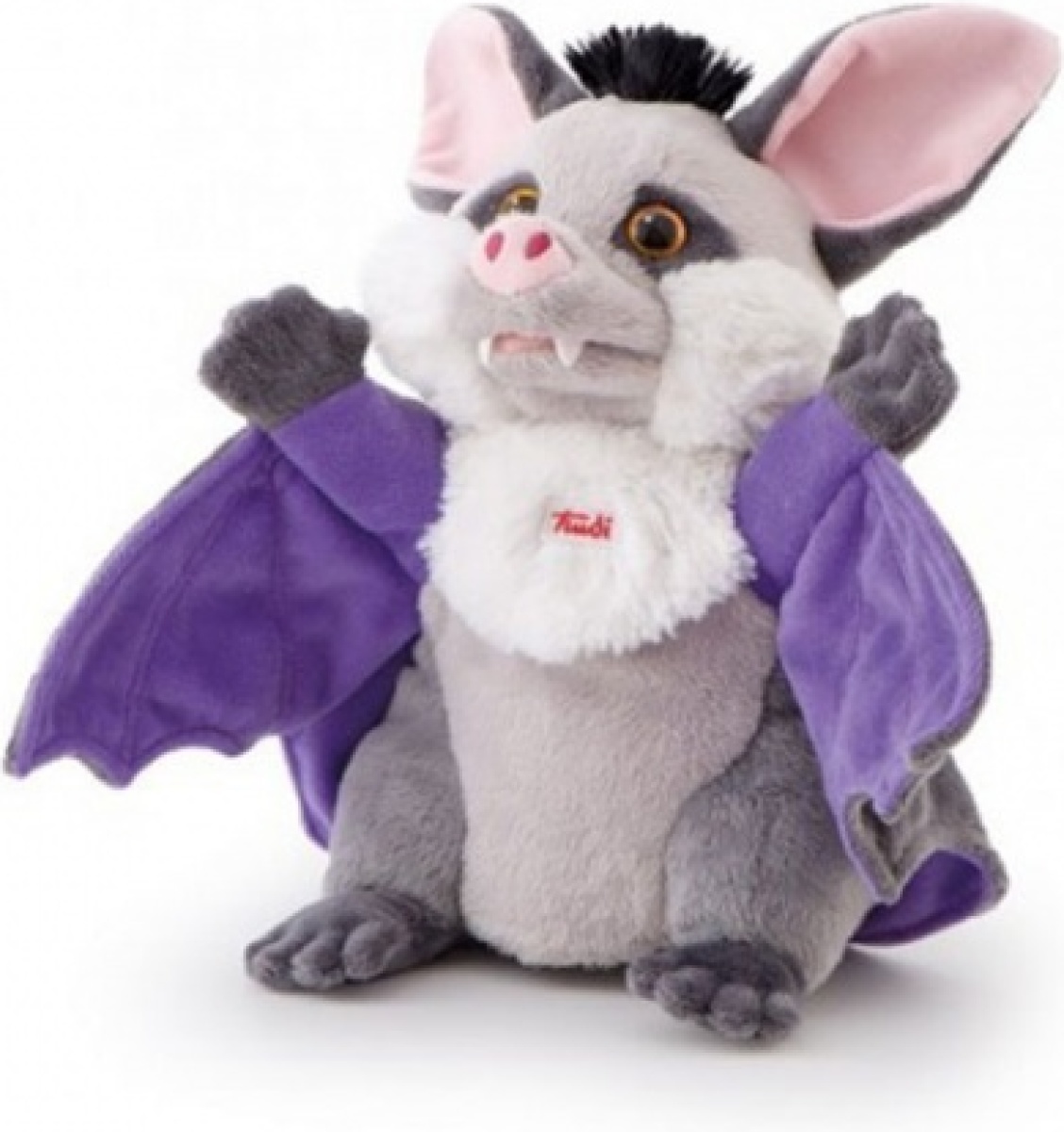 Trudi Handpop Vleermuis 25 cm Grijs