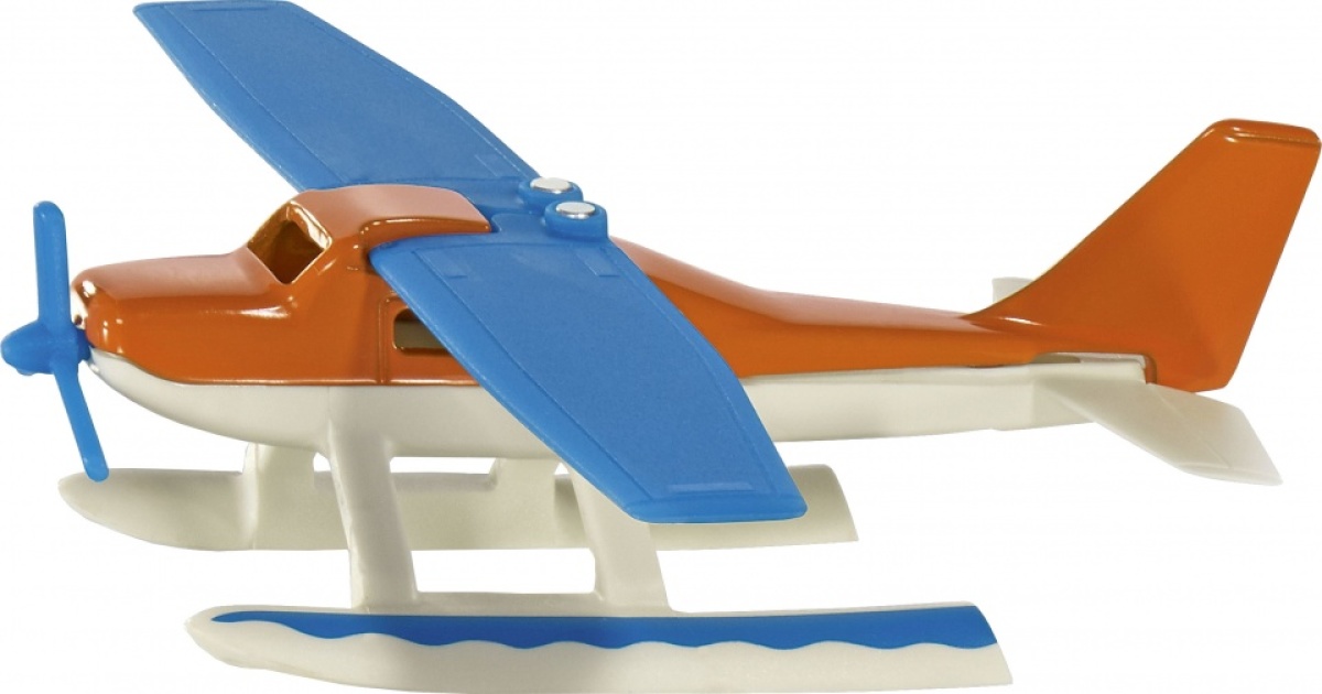 Siku watervliegtuig oranje/blauw/wit 7,5cm