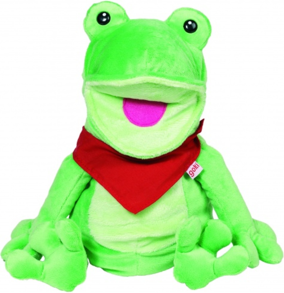 Goki Handpop Pluche Kikker Frilo