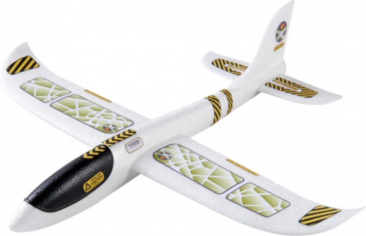 Haba Terra Kids werpvliegtuig 48 cm wit