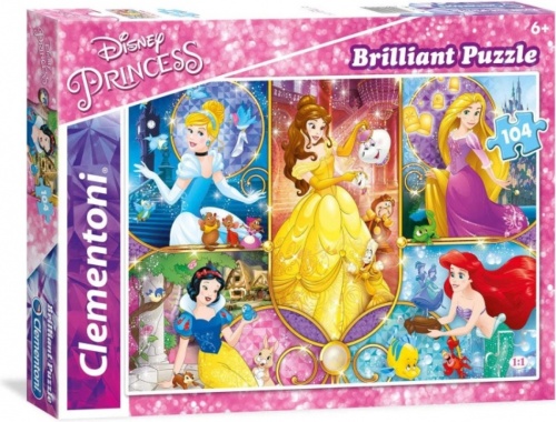 Clementoni legpuzzel Princess Brilliant 104 stukjes