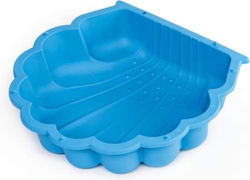 Paradiso Toys zandbak met afdekhoes schelp 87 x 78 cm blauw