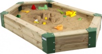 Hörby Bruk zandbak junior 210 x 120 x 25 cm hout naturel