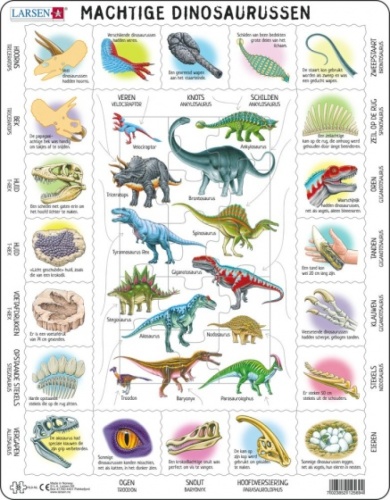 Larsen legpuzzel Machtige Dinosaurussen junior 35 stukjes