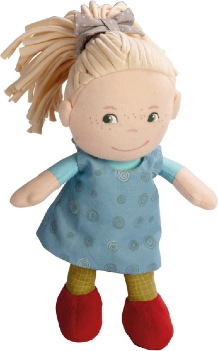 Haba babypop Mirle 20 cm beige/blauw