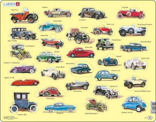 Larsen legpuzzel Maxi Oldtimers junior karton 30 stukjes