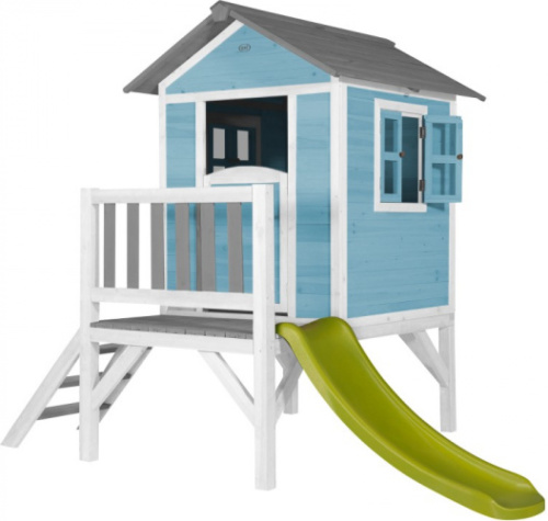 Sunny Lodge XL speelhuis blauw/wit 190 x 260 x 167 cm