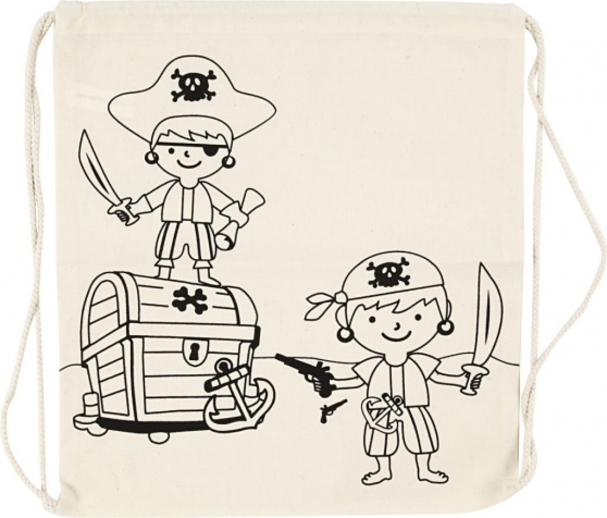 Creotime gymtas piraten 37x40 cm