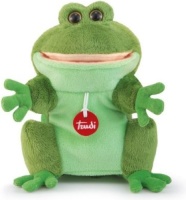 Trudi handpop kikker 25 cm groen