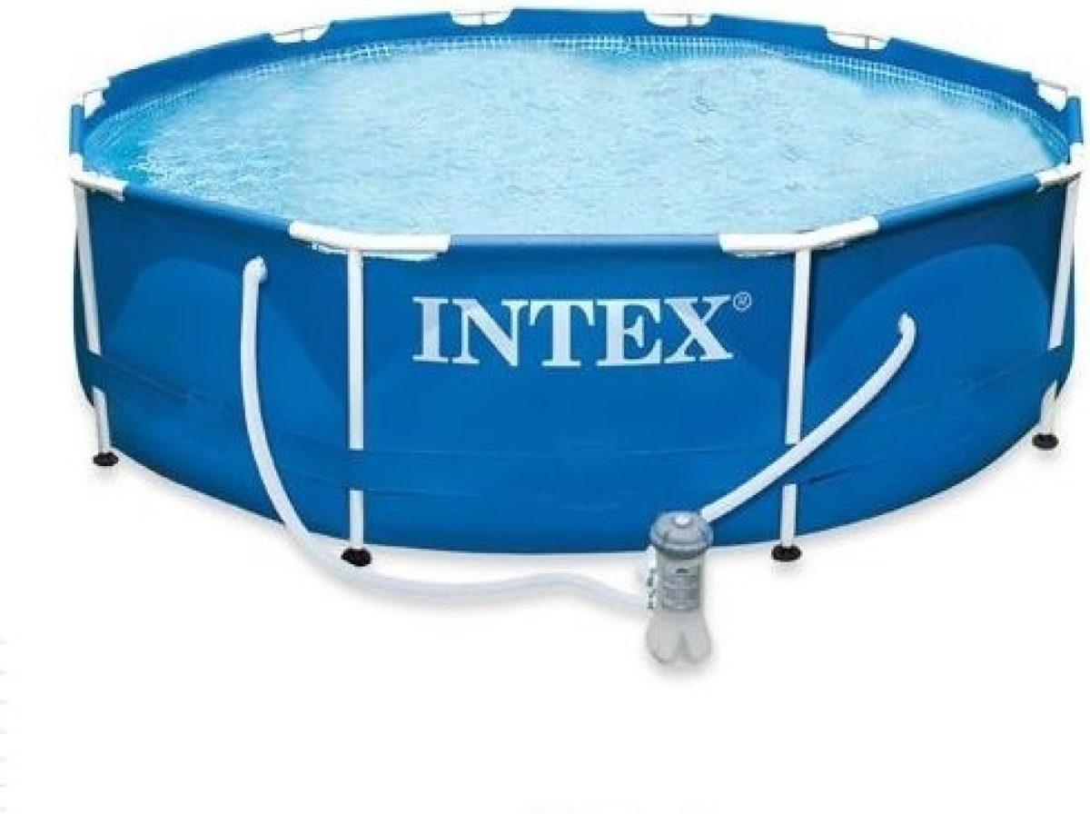 Intex opzetzwembad met pomp 28212GN 366 x 76 cm blauw